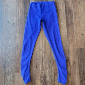 Yogalicious Royal Blue Rouched Ankle Leggings